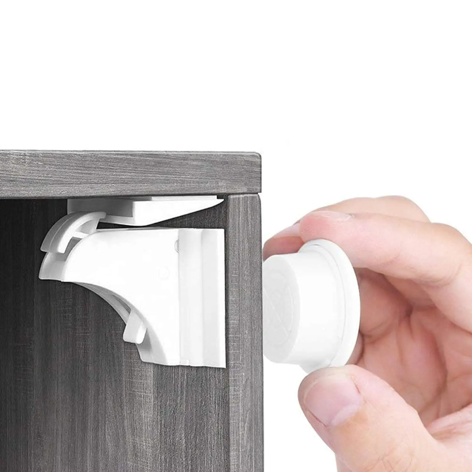 Child Safety Magnetic Cabinet Locks(20 Locks + 3 Keys), Baby Proof, No Tools Or Screws Needed -