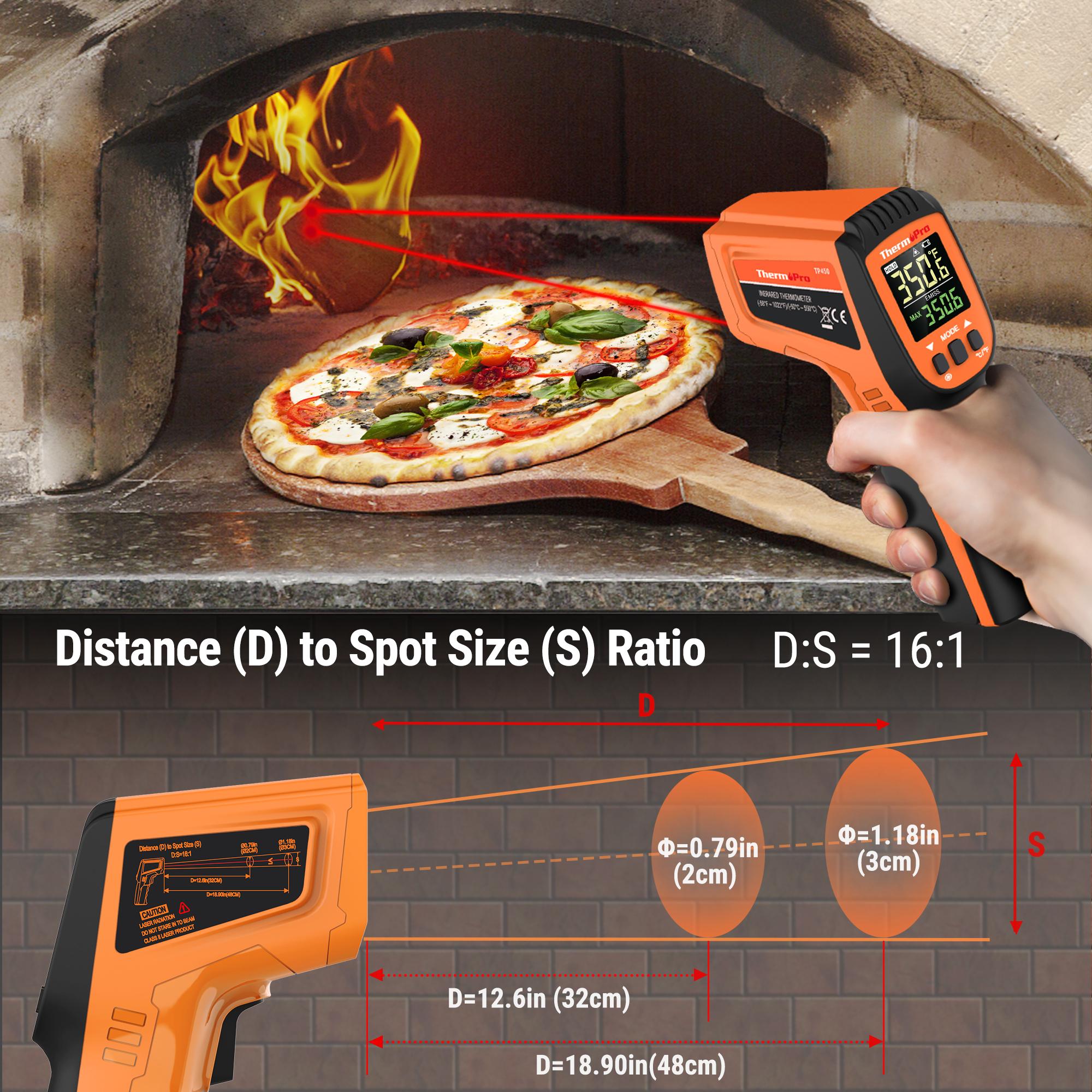 ThermoPro TP450 Dual Laser Infrared Thermometer Gun for Home Use -58°F to 1022°F, Essential Kitchenware Tool & Cooking Utensil for Grill, Engine, HVAC (Not for Humans) ThermoPro TP450 Dual Laser Infrared Thermometer Gun for Home Use -58°F to 1022°F, Essential Kitchenware Tool & Cooking Utensil for Grill, Engine, HVAC (Not for Humans)