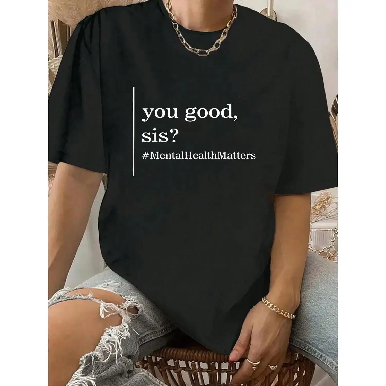 Prioritize Mental Wellbeing Celebrate Empowering Women Through Therapy T-Shirt