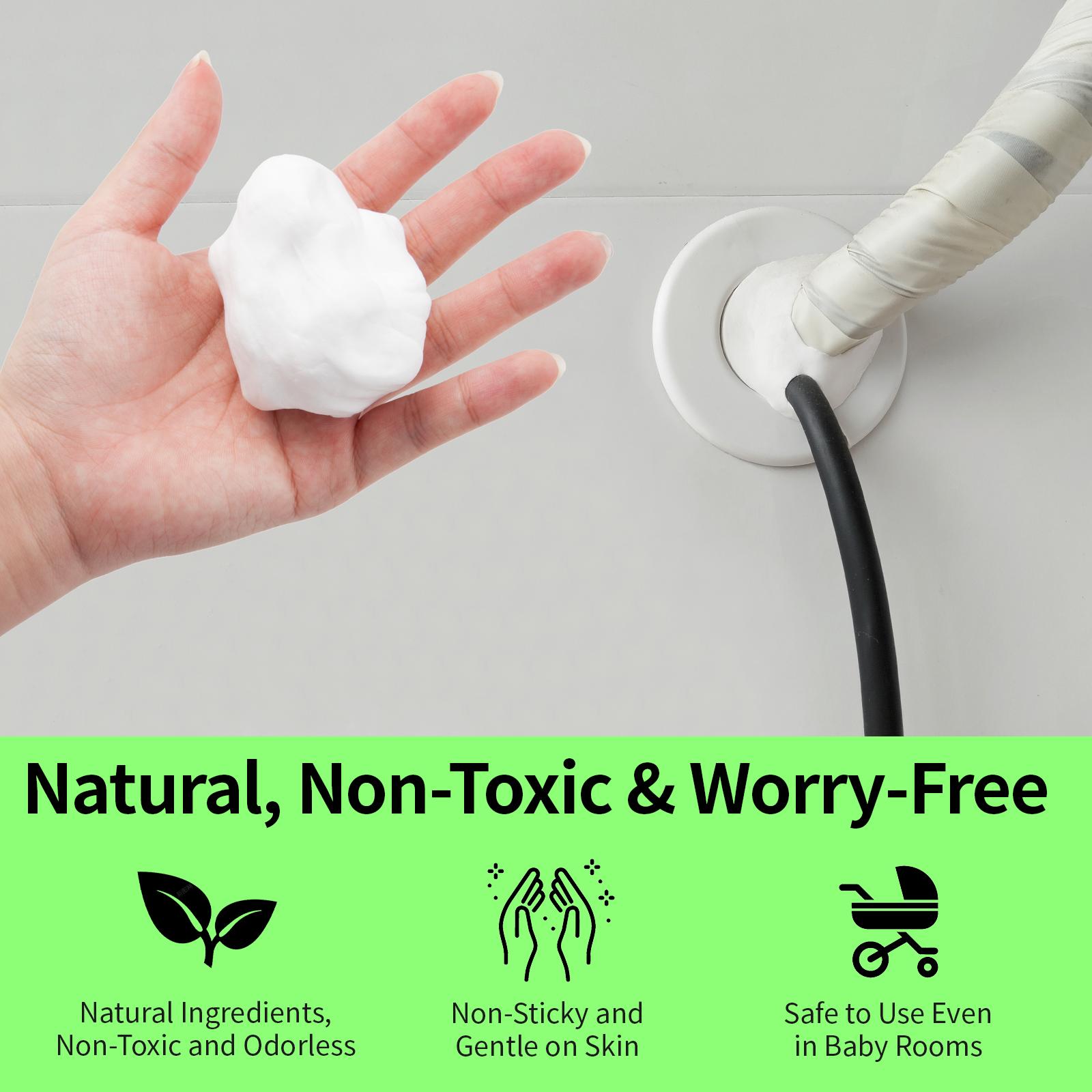 Waterproof Sealant Mastic Repair Wall Holes for Wall Hole , Drain Connection, Quick Mending Mud, Air Conditioning Hole Waterproof Seal Putty 5 Counts