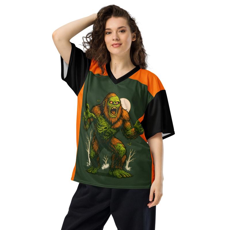 Zombie Squatch American Football Halloween Jersey Zombie Squatch American Football Halloween Jersey