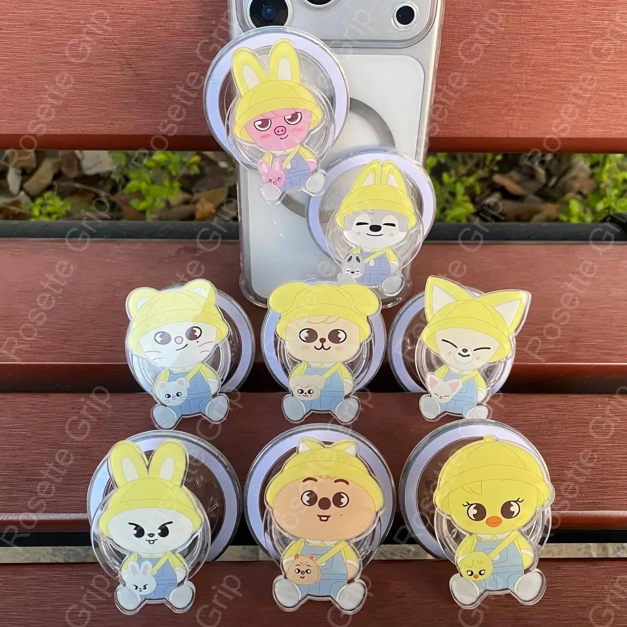 Kindergarten Chibi Phone Grip, Magsafe Grip for K-Pop Fans