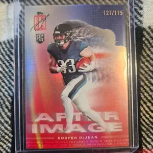 Topps football 2025 signature class  after image Cooper DeJean 121/175