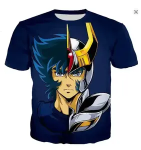 Saint Seiya T Shirt Men Fashion T-shirts Kids Hip Hop Tops Tees Anime 3d Print Tshirt Summer Men's T-shirt Graphic Tops Boys Tee