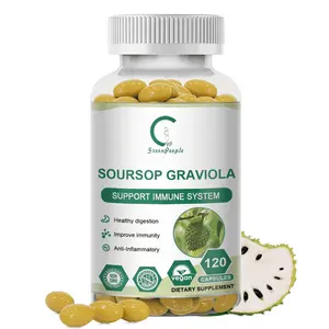 Greenpeople Soursop Graviola Extract Capsule 1000mg Support Immune Health PureNatural,120pcs