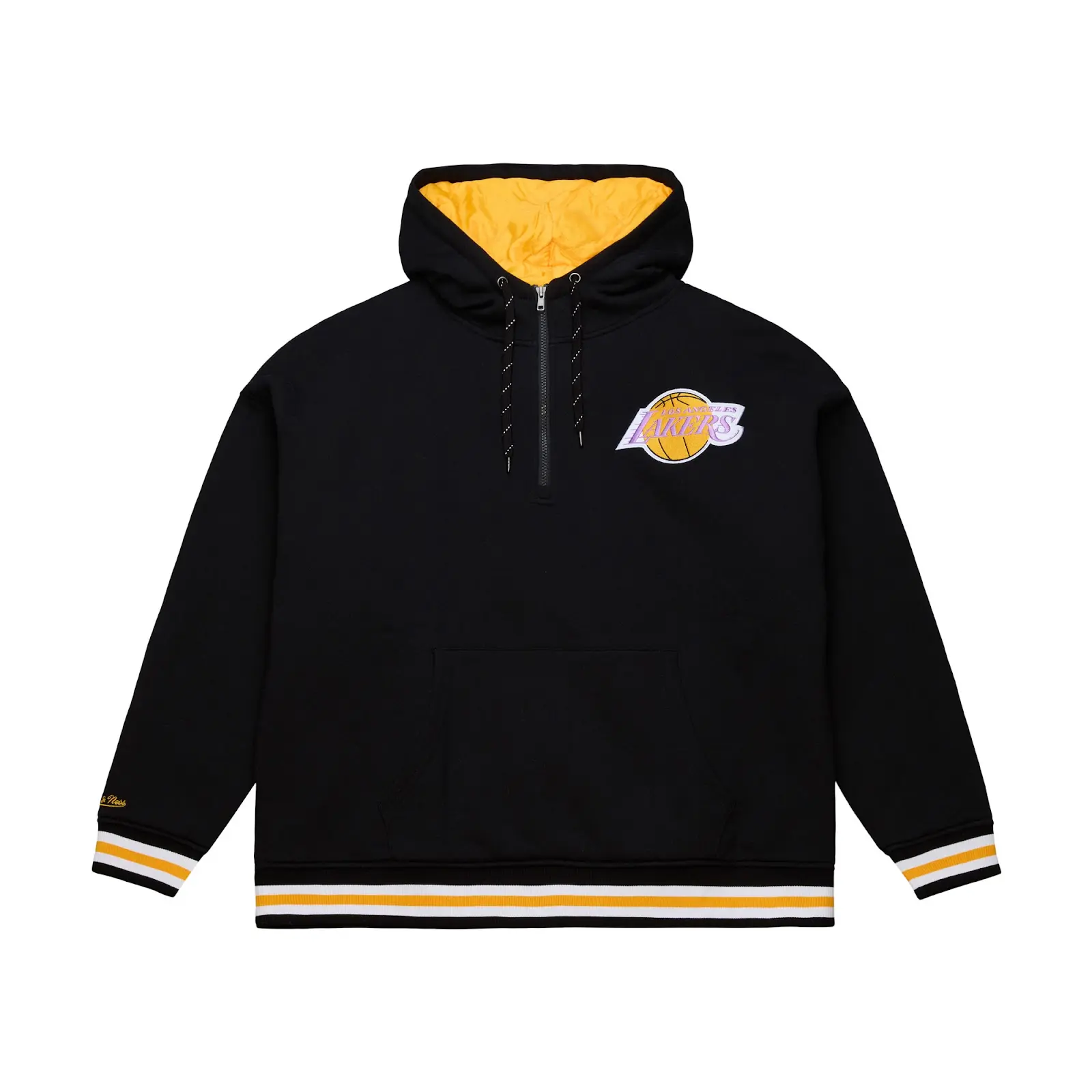NFL NBA All Teams Hoodie, Officially Licensed Throwback Quilted Quarter-Zip Fleece Hoodie, Football Basketball Hockey Fan Apparel, Vintage Throwback Team Gear, Sweatshirt, Mitchell & Ness
