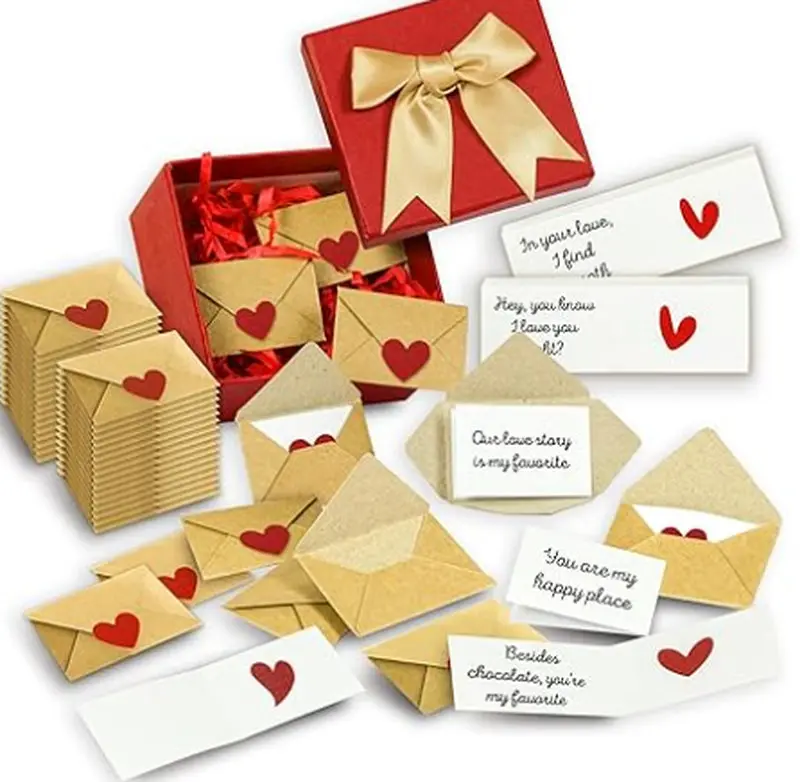 30pcs Mini Love Letters with Cute Envelope Design - Thoughtful Customized Gift for Husbands, Boyfriends, Festive Party Keepsake Cards (Home & Festive Supplies)