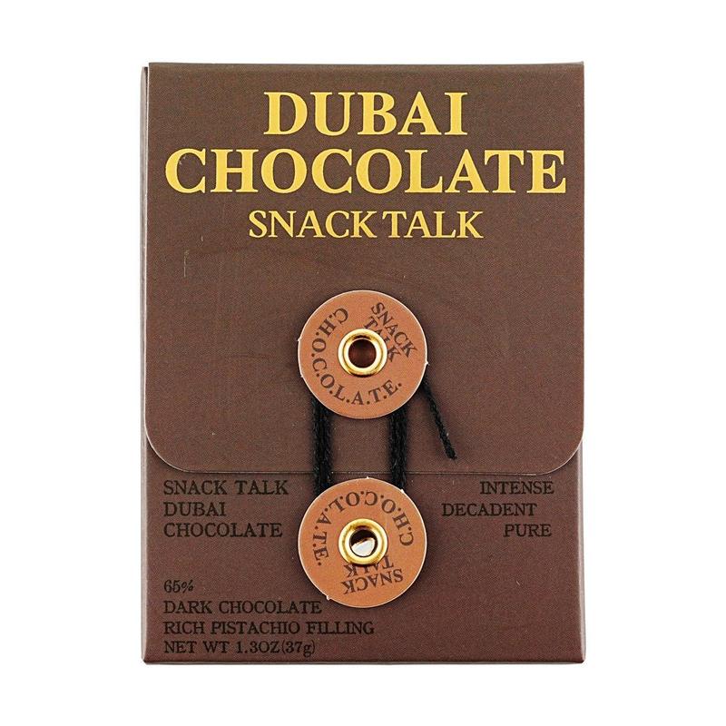 SnackTalk Dubai Chocolate Bar - Classic Pistachio Flavor, 37g - TikTok Viral Sensation, Rich Dark Chocolate Treat, Must-Try Snack
