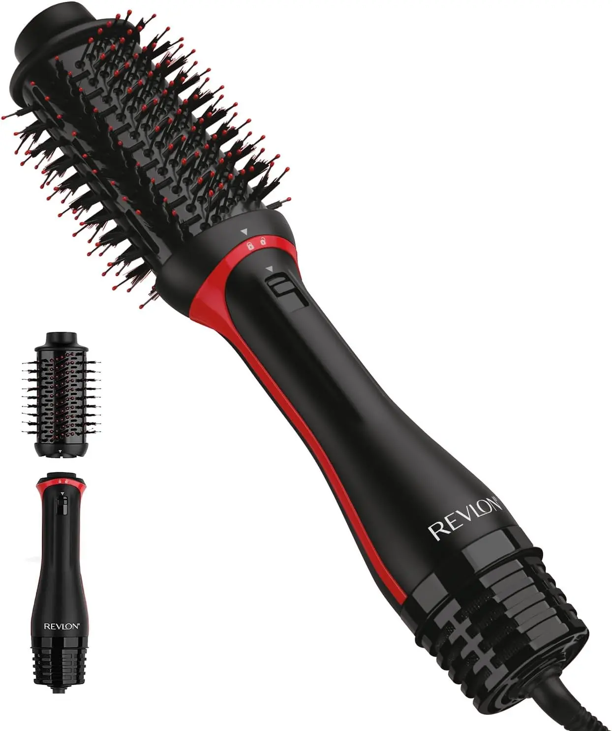 REVLON One-Step Volumizer Plus Hair Dryer and Styler, Hair Brush for More Volume & Smooth Styling, Salon-Style Blowouts, Easy Fast Drying, More Styling Control, Travel Friendly, Black