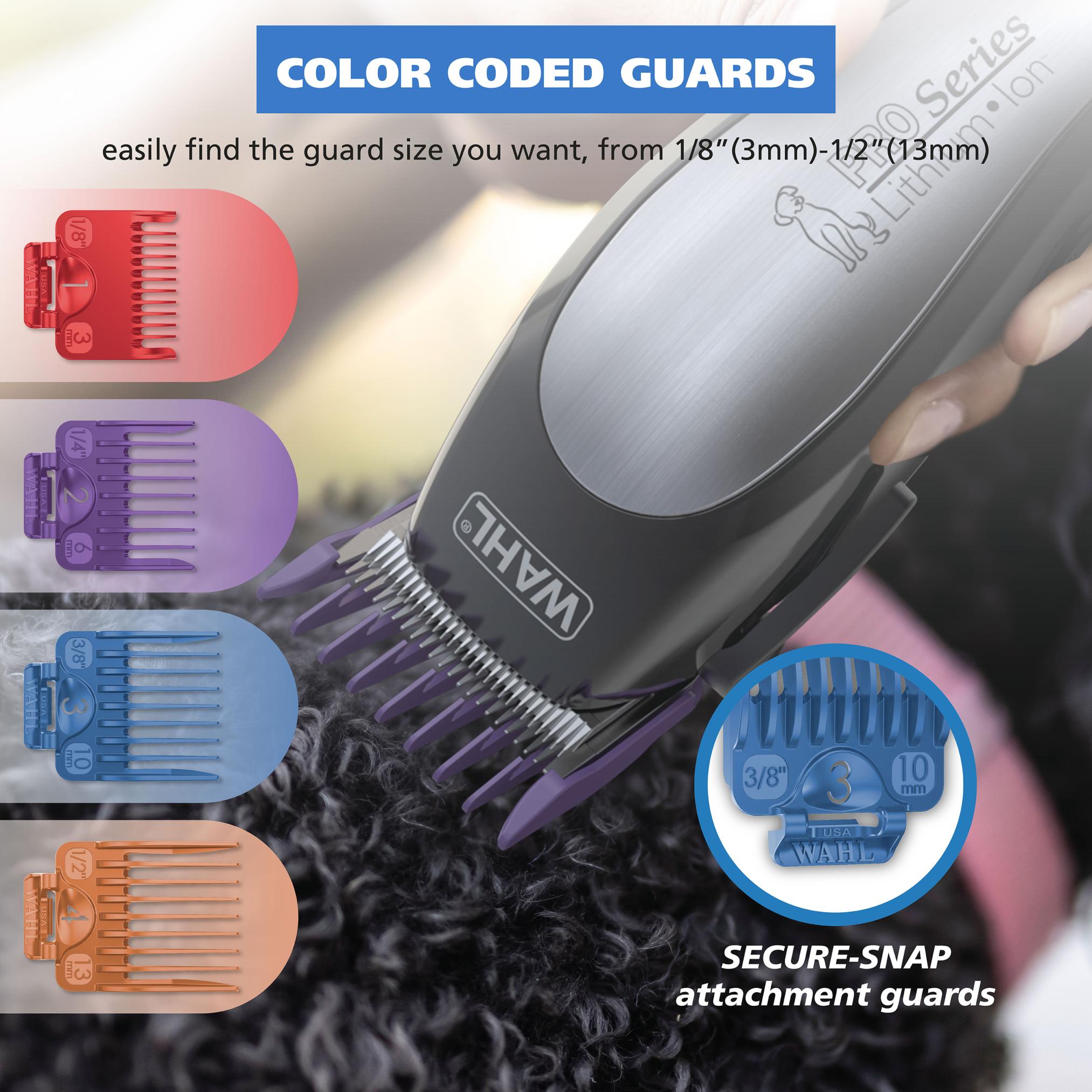 Wahl USA Animal Clippers Lithium Ion Pro Series Cordless Model 9766 Rechargeable Heavy Duty Electric Grooming Kit for Small Large Breeds with Thick to Heavy Coats