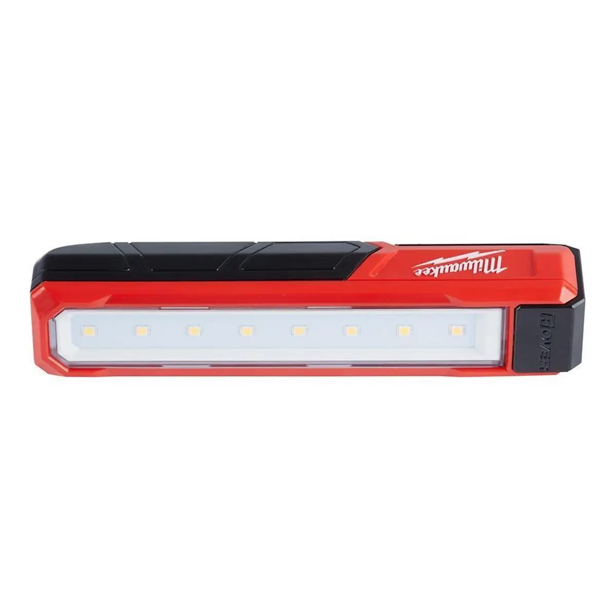 Milwaukee Tool USB-Rechargeable Rover Pocket Flood Light - Magnetic Flashlight for Outdoor Boating, Angled Body, Dual Magnet Clip, Impact Resistant, 2 Light Output Modes