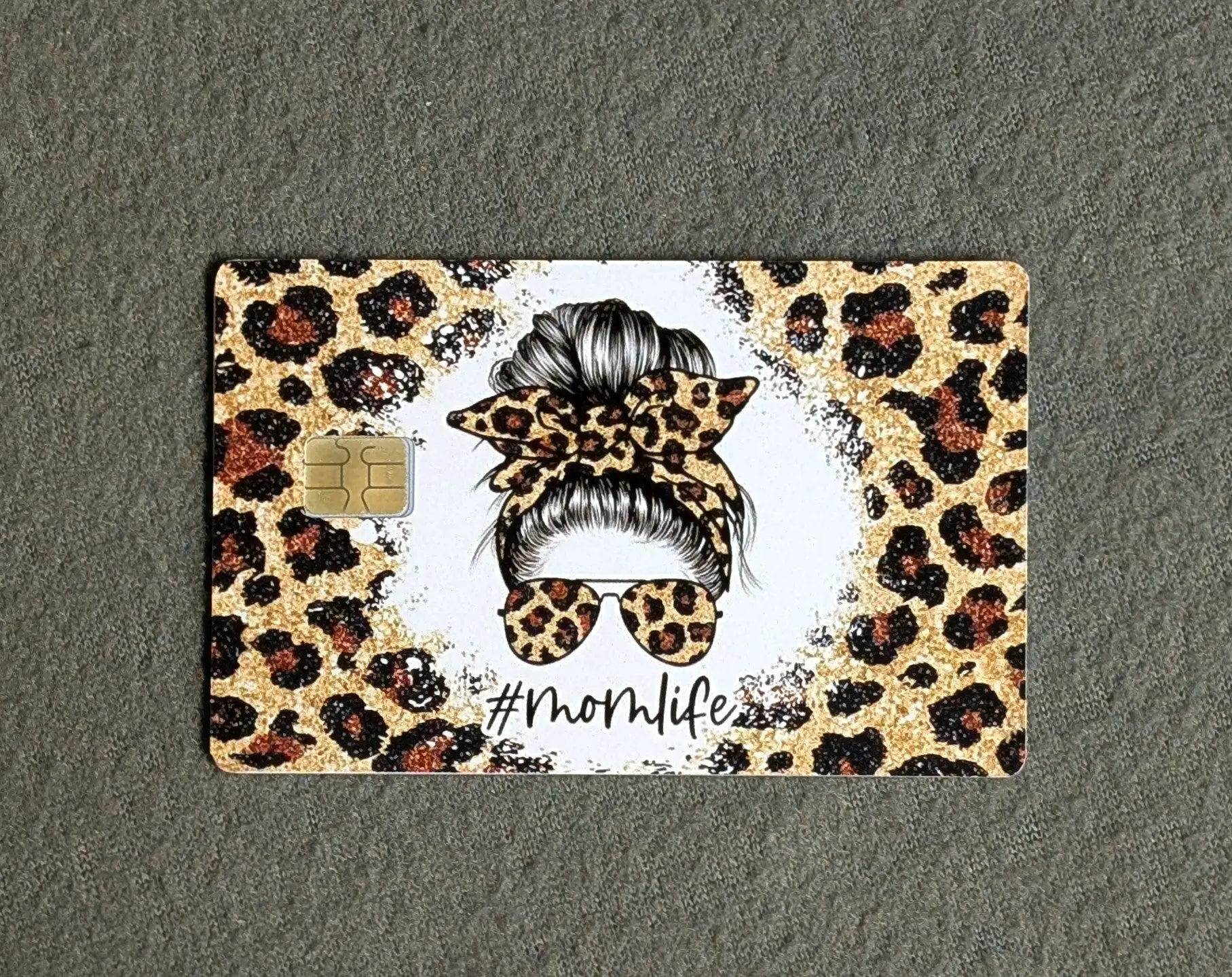 Mom Life Credit/Debit Card Sticker, Skin, Cover waterproof vinyl pvc card scratch durable