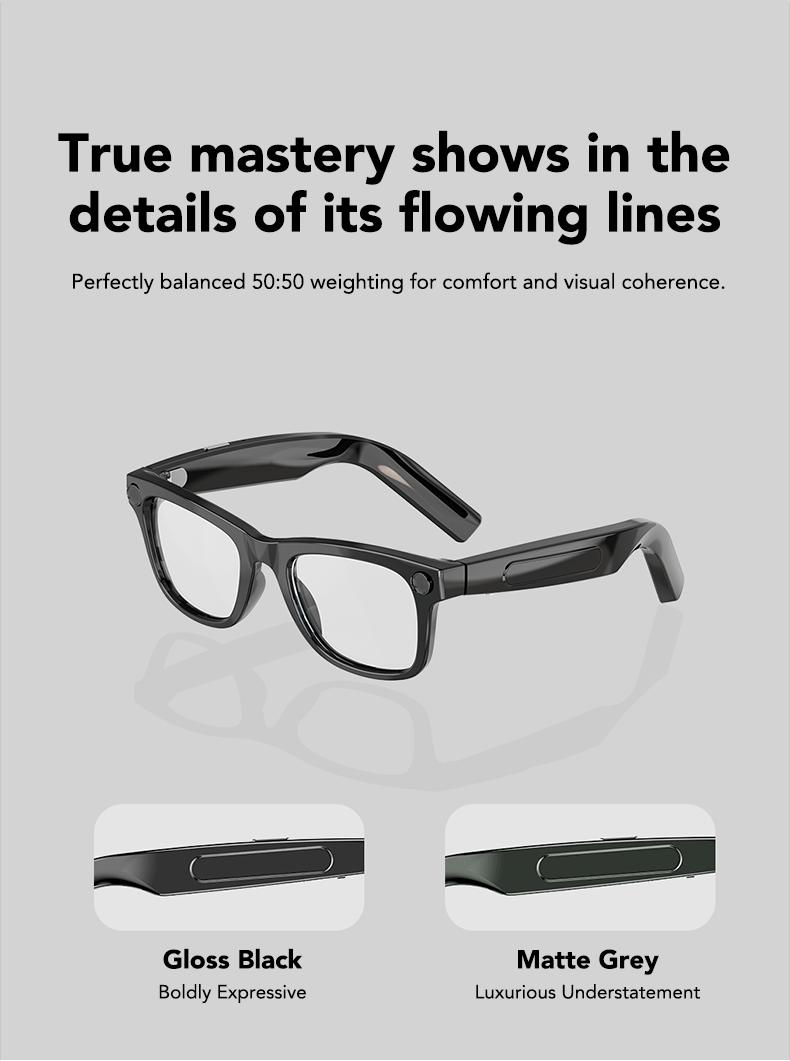 Smart AI Camera Glasses with 8MP Photochromic Lenses ,Button Touch Adjustment for Travel Outdoor Adventures Hands-Free Photography 160+Languages Real-Time Translation Bluetooth Wireless Wearable Video Recording UV Protection ,Black Friday & Cyber Monday