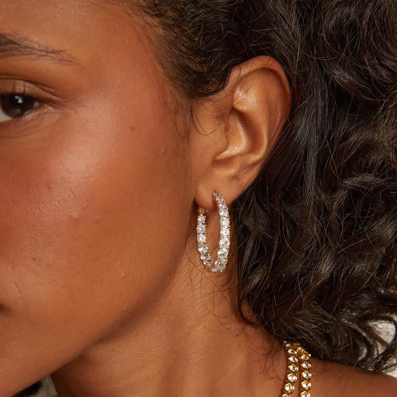 Turandoss CZ Huggie Hoop Earrings – S925 Posts, Valentine’s Gift for Women Turandoss CZ Huggie Hoop Earrings – S925 Posts, Valentine’s Gift for Women