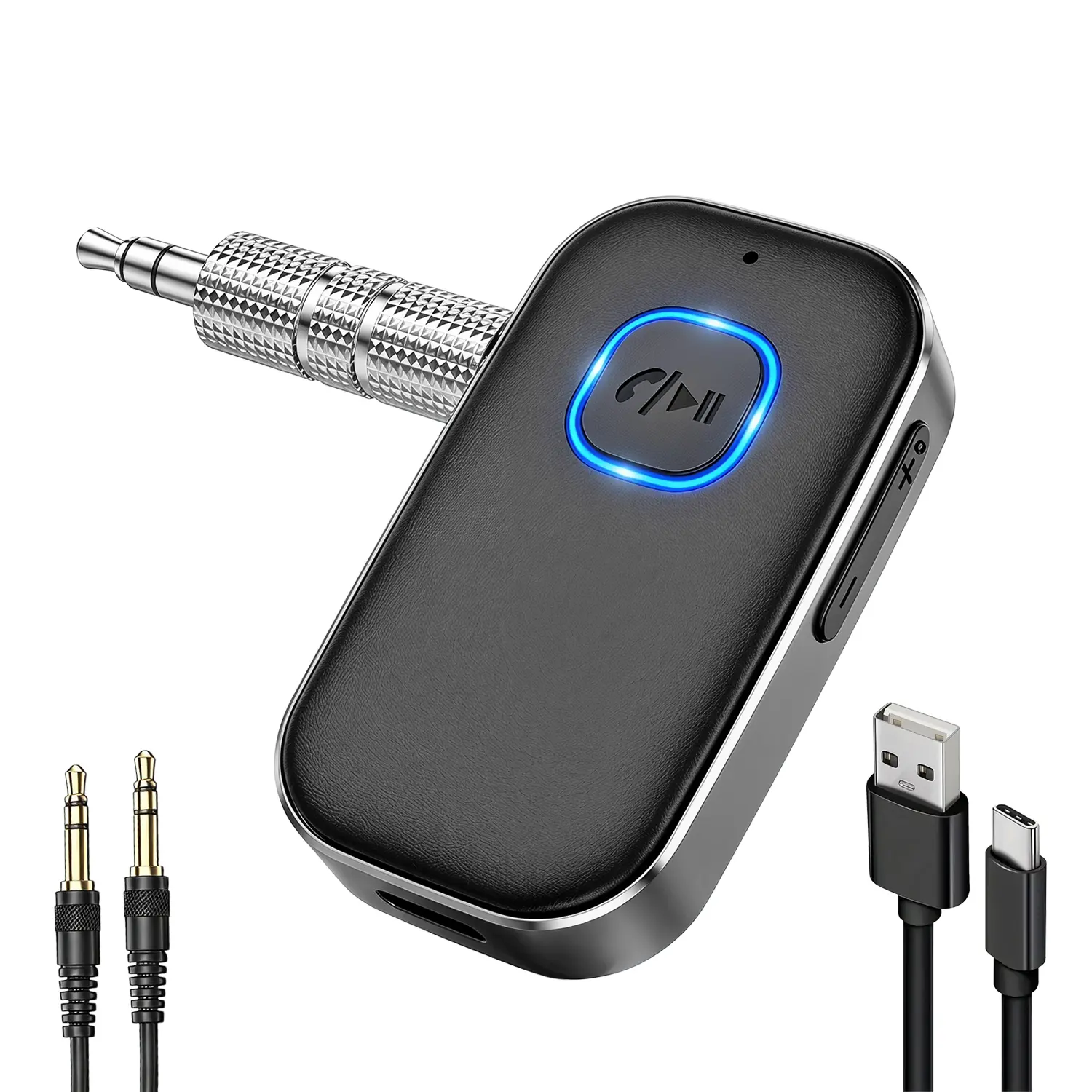 Wireless Bluetooth FM Transmitter for Car – AUX Audio Receiver Adapter with USB Support, Hands-Free Calling & Music Streaming for Any Vehicle Stereo System