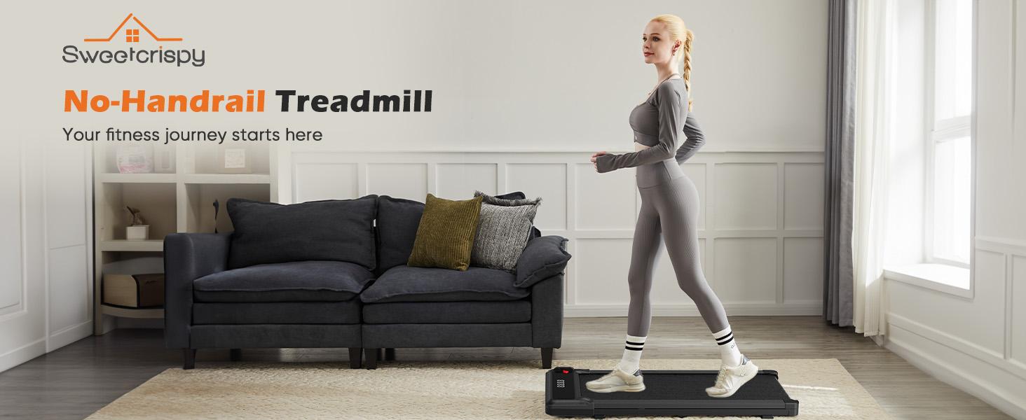 Walking Pad with Handle Space Saving Design for Home & Office Quiet Under Desk Walking Pad 200 Lbs Capacity 3 in 1 Portable Walking Treadmill Remote Included Indoor Sports