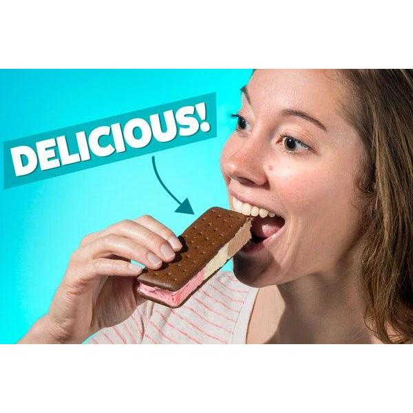 Astronaut Ice Cream: 4 Sandwich Flavors, Vanilla, Cookies and Cream, Mint Chocolate Chip, Neapolitan, Freeze-Dried Fresh Treats Snack Food - US Made