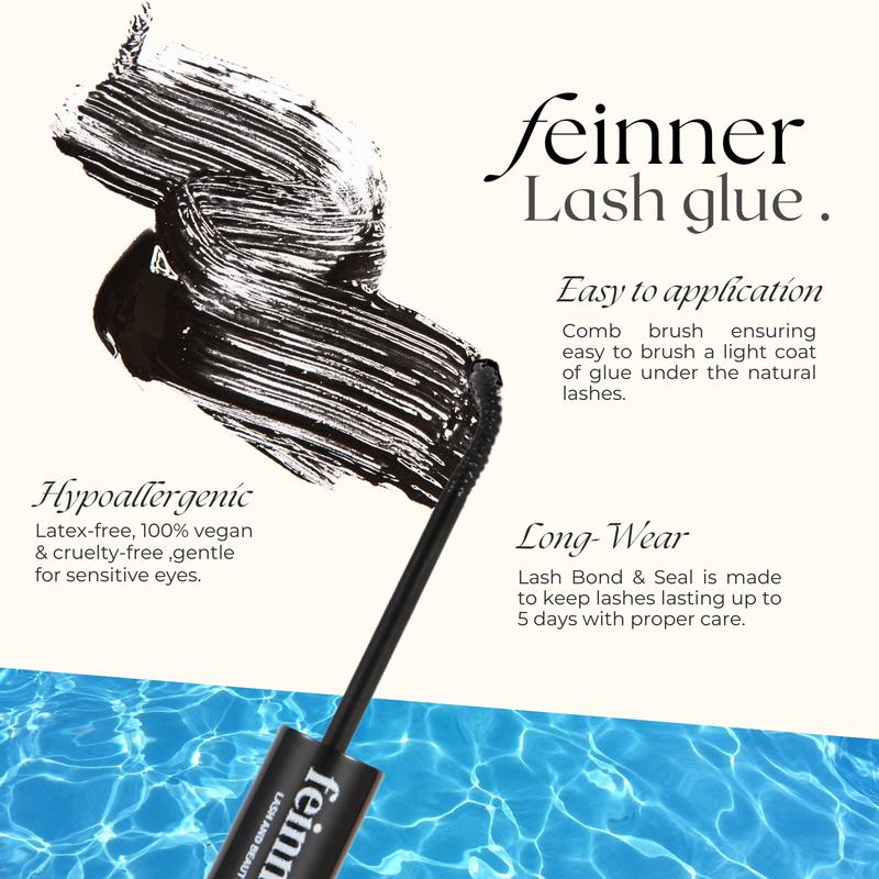 Feinner Classic DIY Lash Extension Kit Natural Look Waterproof with Bond Seal Remover Soft D Curl 8-16mm 8-12mm Mix for Beginners Friendly Salon Quality at Home Must-Have Cluster