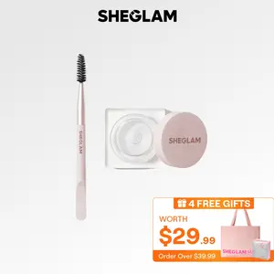 SHEGLAM Set Me Up Brow Hold-Crystal Clear Waterproof Eyebrow Gel No Smudge Long Lasting Shaping Eyebrow Wax Eyebrow