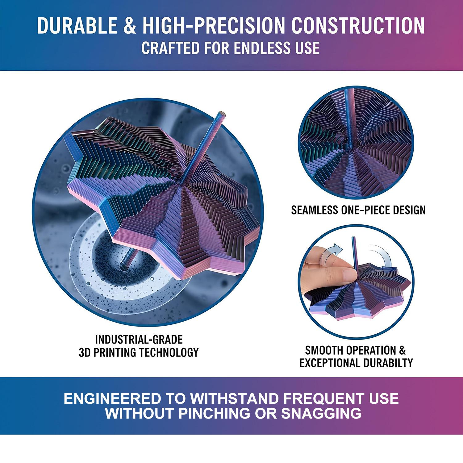 3D Printed Expanded Sensory Fidget Star, New Stress Relief Sensory Whirling Spiral with Handle, Colorful Fidget Toy, Perfect for Holiday, Christmas, Birthday Gifts