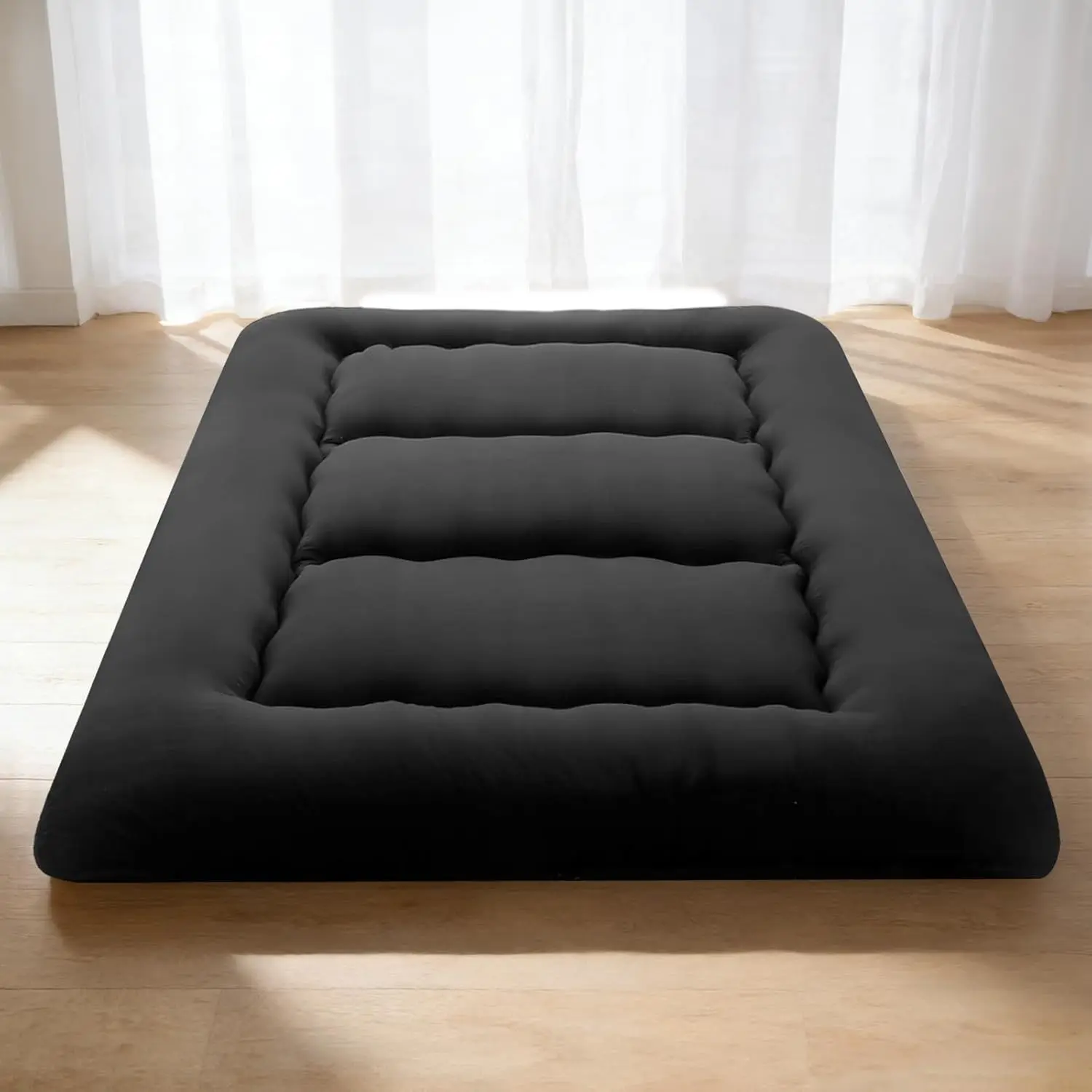 3” Foldable Futon Mattress, Thick Floor Sofa Bed Alternative with Removable Cover for Kids, Pets & Guests (Twin/Full/Queen) #SofaBed