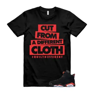 6 Reverse Infrared Black Red T Shirt Match CLOTH