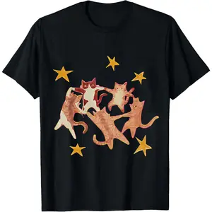 Five Cats Unisex Vintage, Unisex Vintage Tee, Vintage Coloful Tee, Natural & Animal Planet Unisex Streetwear