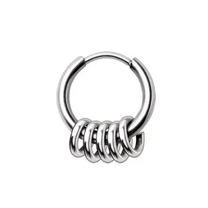 Multi Rings Circular Hinged Segment Clicker Ring  - 316L Stainless Steel
