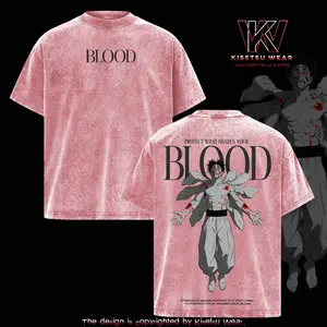 Choso Blood T-Shirt – Jujutsu Kaisen Graphic Tee, Cursed Blood Power Washed Shirt, Oversized Streetwear, Unisex Casual Apparel, Gift for JJK Season 3 Fans