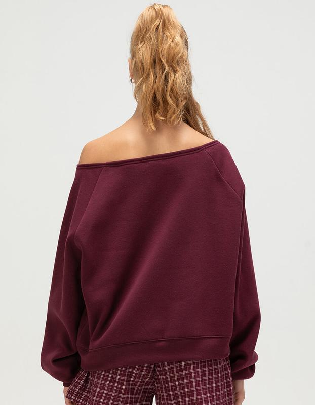 TILLYS Off The Shoulder Womens Sweatshirt