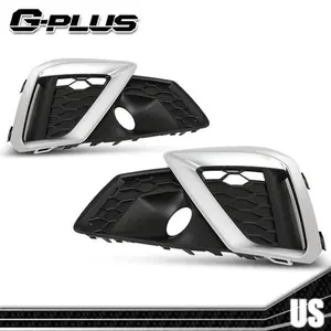 Fit For 2020-2023 Audi A4/S4 Bumper Fog Light Grille Cover Front LH&RH G-PLUS