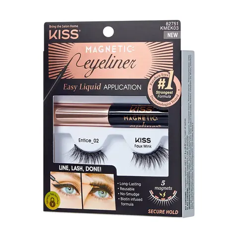 Kiss Magnetic Eyeliner & Lashes - Entice