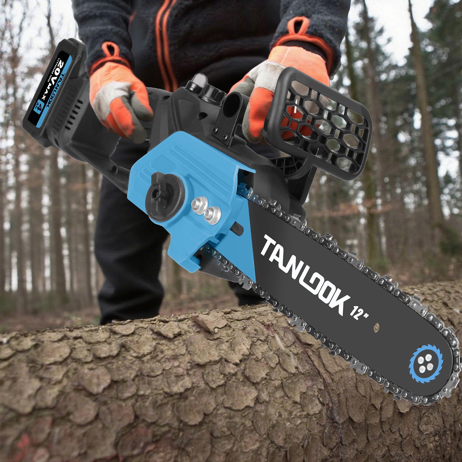 Outdoor Cordless Chain saw 12" Wide Guide Rail–Compact handheld electric chainsaw,equipped,2×4Ah batteries,highly efficient for wood cutting,tree trimming and pruning–ideal for woodworkers and DIY enthusiasts garden gadgets yard tool gardening work STU1 Outdoor Cordless Chain saw 12" Wide Guide Rail–Compact handheld electric chainsaw,equipped,2×4Ah batteries,highly efficient for wood cutting,tree trimming and pruning–ideal for woodworkers and DIY enthusiasts garden gadgets yard tool gardening work STU1