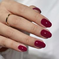Burgundy Oval