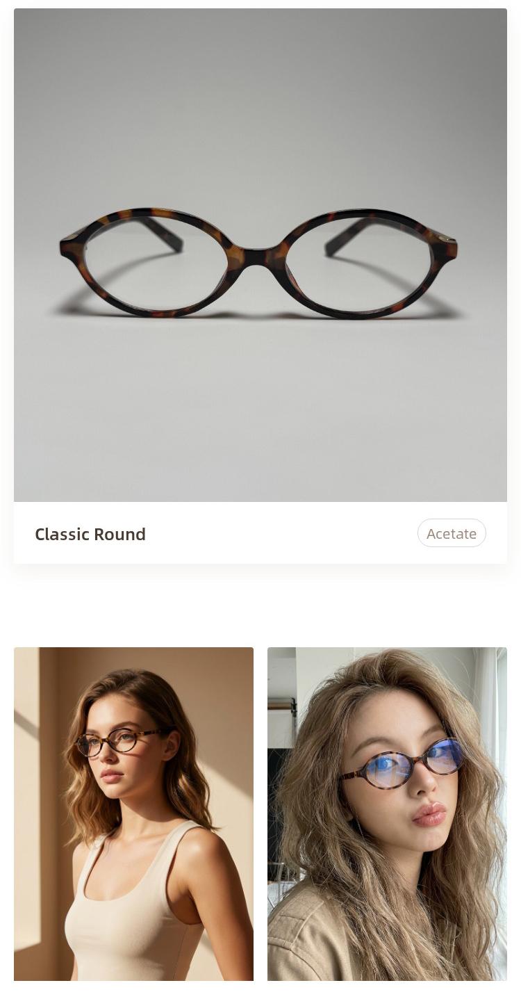 Tortoiseshell Vintage Oval Sunglasses | Blue Light Blocking