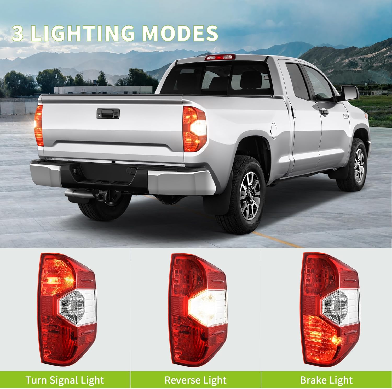 YITAMOTOR Tail Lights Assembly Compatible with 2014-2021 Tundra, Red Clear Replacement Taillights - Driver and Passenger Side YITAMOTOR Tail Lights Assembly Compatible with 2014-2021 Tundra, Red Clear Replacement Taillights - Driver and Passenger Side