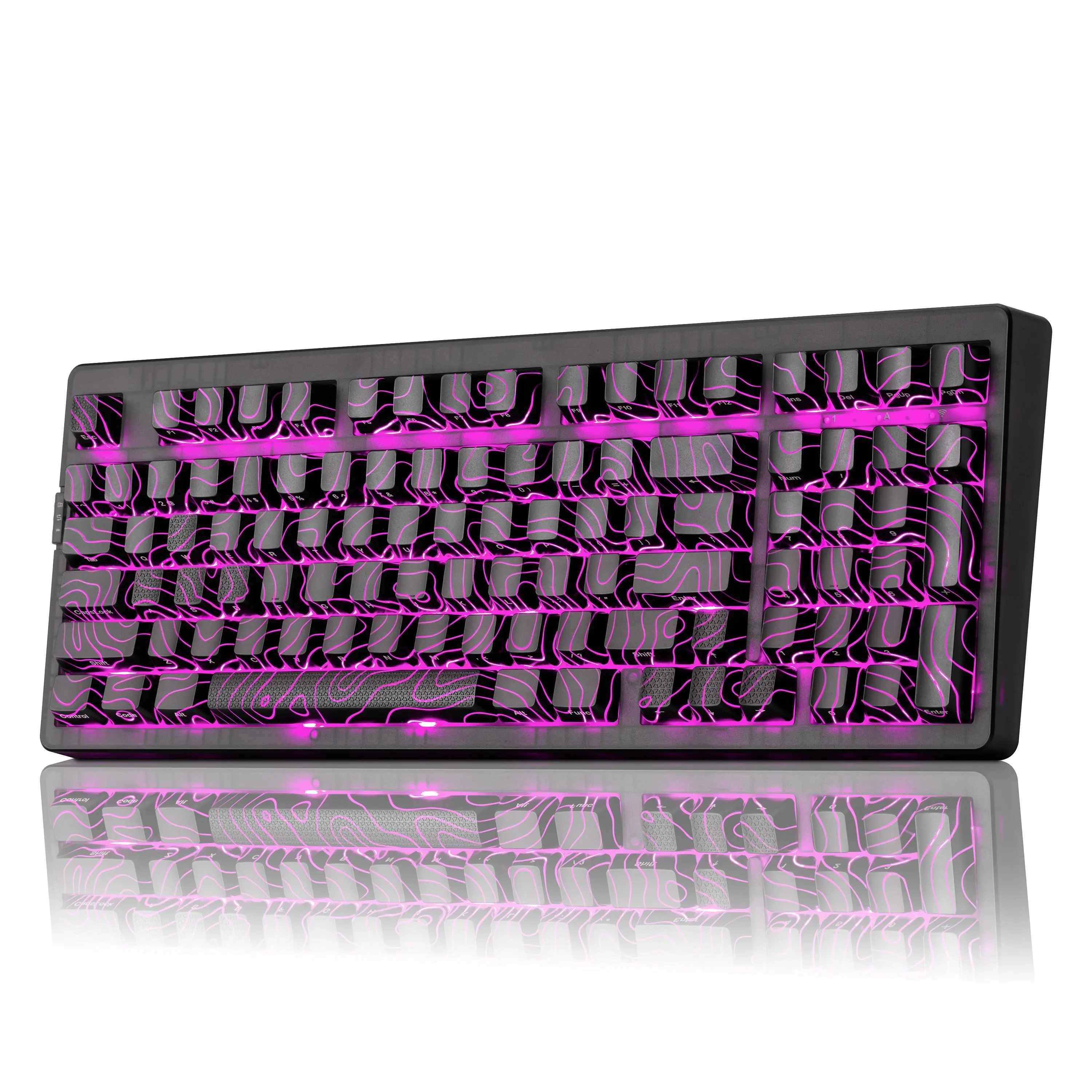 ZORNHER ZH980 Wireless Bluetooth Mechanical Gaming Keyboard 95% Layout, Black Gasket Mounted Durable Lighted PC Keyboard, Creamy Ergonomic, Hot Swappable, , Clicky, RGB Backlit, 2.4GHz/USB C/BT5.0, Birthday Gift Optioback to school shopping,