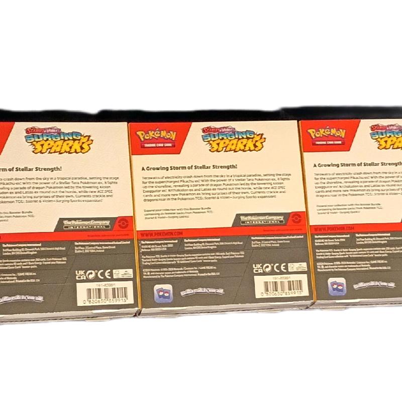 Pokemon 3x Surging Spark Booster Bundle 18 pack Energy Break!!!