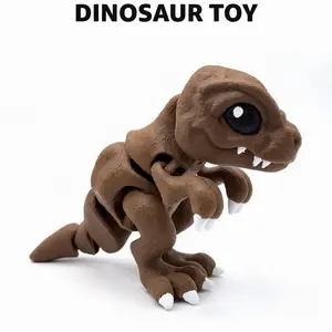 Articulated Dinosaur Toy – Flexible 3D Printed Dino Figure, Fidget Toy, Desk Toy, Kids Gift, Collectible Dinosaur Figure