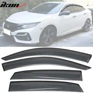 Window Visor for Honda Civic 10th Gen X HB5 2017-2021 Smoke/Tinted Acrylic