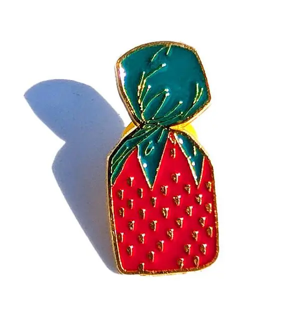 Strawberry Candy Pin For Caps And Clothing Enamel Badge Brooches backpack Embellishments Dulce de Fresa Pin