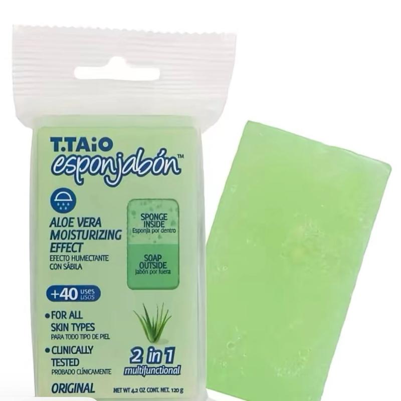 TTaio Esponjabon Variety Hydrating Moisturizing Sponge, Exfoliating Soap Clinically Tested for All Types 110g skin care Cleanser