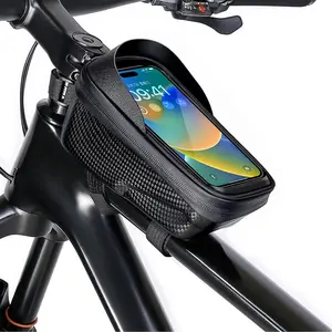 Hard Casing Waterproof bike cell phone holder,Tube Bag,bike accessories, bicycle front frame bag,mountain bike bag,