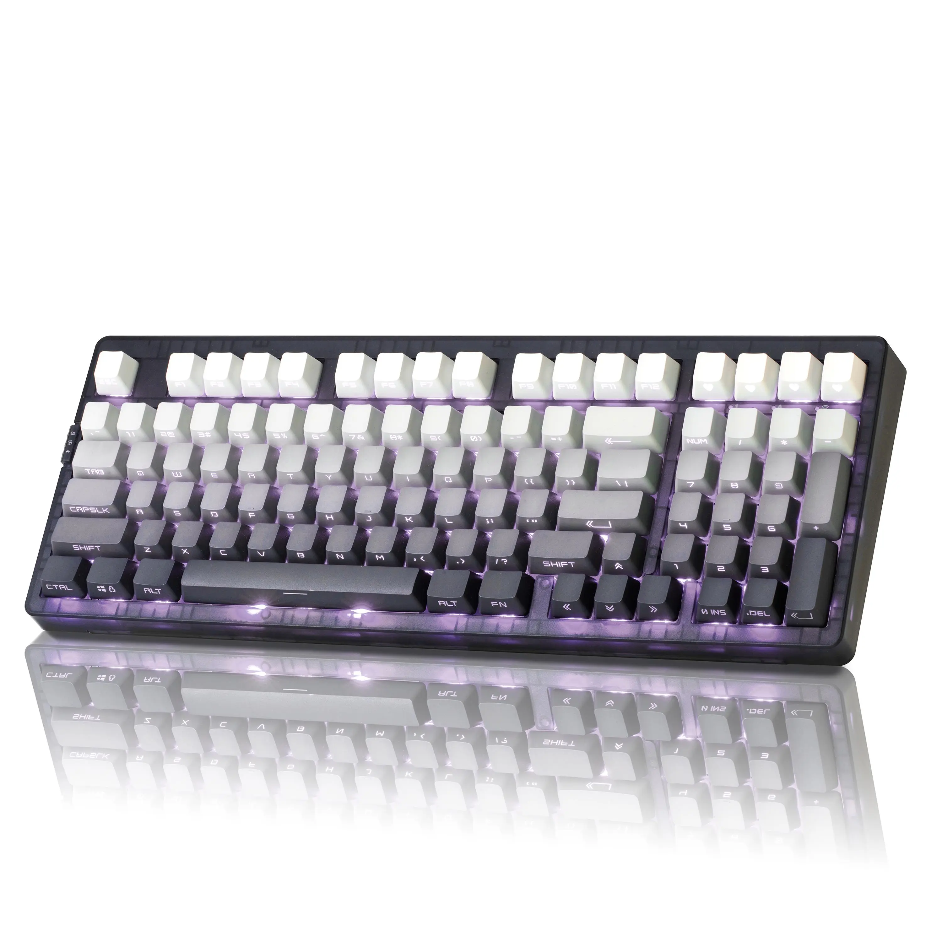 ZORNHER ZH980 Tri Mode Wireless Bluetooth Mechanical Gaming Keyboard, 95% Black Gasket Structure Keyboard, Hot Swappable Custom Feel, , Clicky, RGB Backlit, 2.4GHz/USB C/BT5.0, Tri Mode Keyboard ,,DealsforYouDays ,Summeback to school shopping