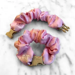 Empress Pink Buckle Scrunchie - Lunar New Year Áo Dài - No Snagging, No Tangles