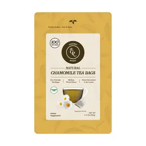 Gourmet Royale Chamomile Tea, 100 Count, Sustainable Tea Bags, Caffeine & Sugar Free, Premium Chamomile from Sri Lanka, Resealable Bag, Pure & Natural, (Pack of 1)