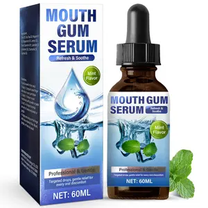 Gum Restore Drops, 60ml – Refresh & Soothe Mint Flavor – Natural Tea Tree, Mint & Lemon Oils – Freshens Breath, Soothes Gums – Professional & Gentle – Targeted Drops for Oral Comfort