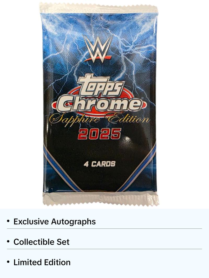 2025 WWE Topps Chrome Sapphire Wrestling Hobby