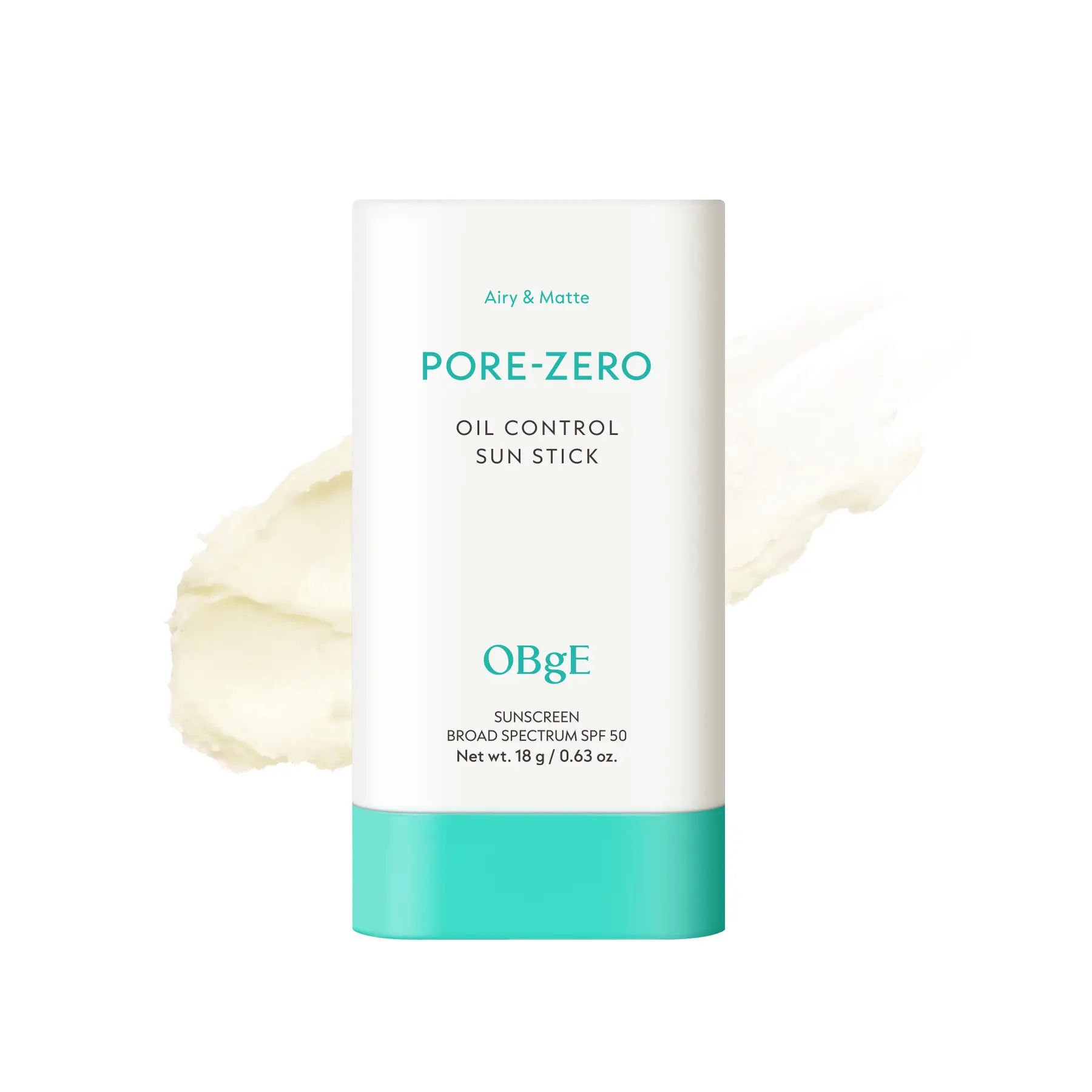 [OBgE Official Store] OBgE Oil Control Sun Stick SPF 50 | Soft-Matte Sunscreen Stick, Pore-Blurring Finish, Shine Control, 0.63 oz
