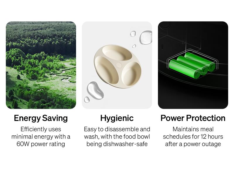 PETLIBRO Automatic Cat Feeder, Refrigerated wet food dispenser with WiFi control, 3 days freshness, 3 timed meals,  quick cooling Feeding